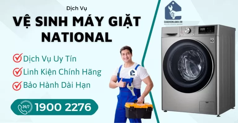 Vệ Sinh Máy Giặt National Suadienlanh