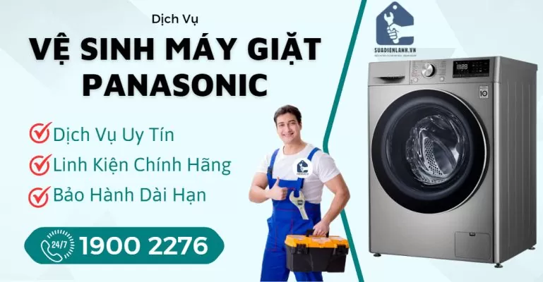 Vệ Sinh Máy Giặt Panasonic Suadienlanh