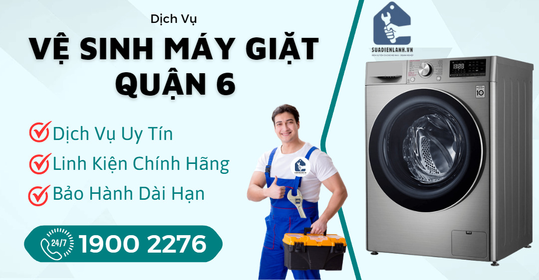 Vệ Sinh Máy Giặt Quận 6 Suadienlanh