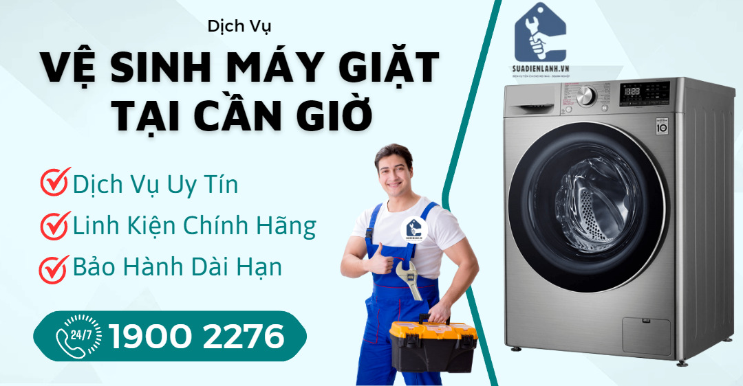Vệ Sinh Máy Giặt Tại Cần Giờ Suadienlanh