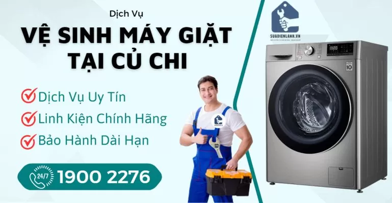 Vệ Sinh Máy Giặt Tại Củ Chi Suadienlanh