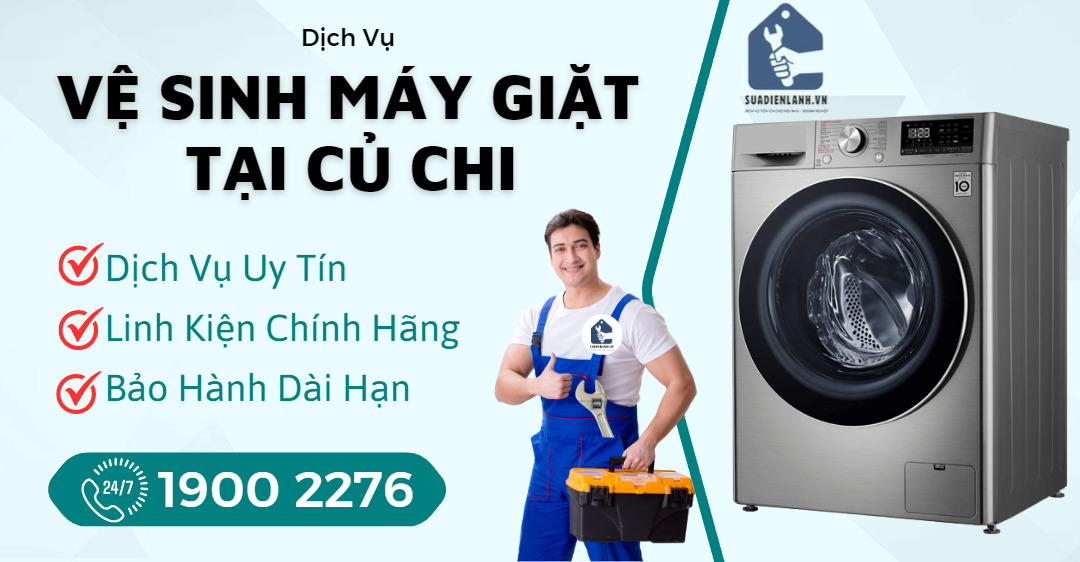 Vệ Sinh Máy Giặt Tại Củ Chi Suadienlanh