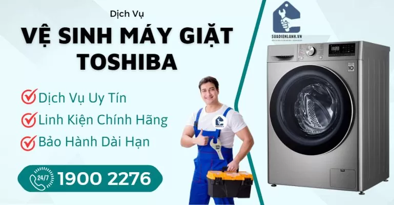 Vệ Sinh Máy Giặt Toshiba Suadienlanh