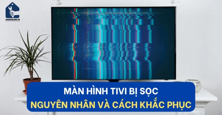 Màn hình tivi Sony bị sọc