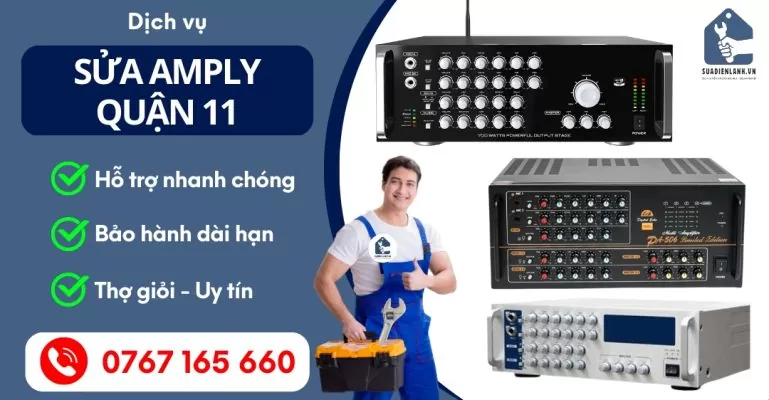 Sửa Amply Quận 11 Suadienlanh
