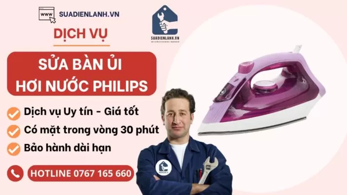 sửa bàn ủi hơi nước philips suadienlanh.vn