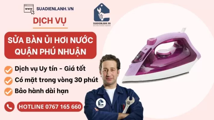 sửa bàn ủi hơi nước quận phú nhuận suadienlanh.vn