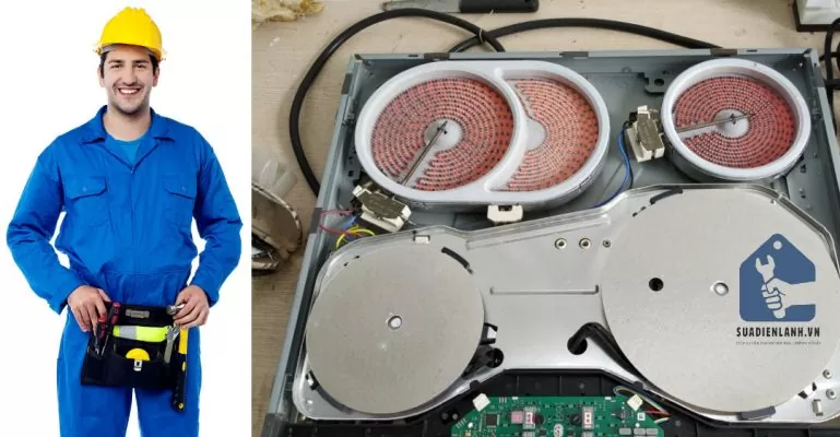 Sửa bếp hồng ngoại tại nhà - trung tâm sửa điện lạnh - điện tử suadienlanh.vn