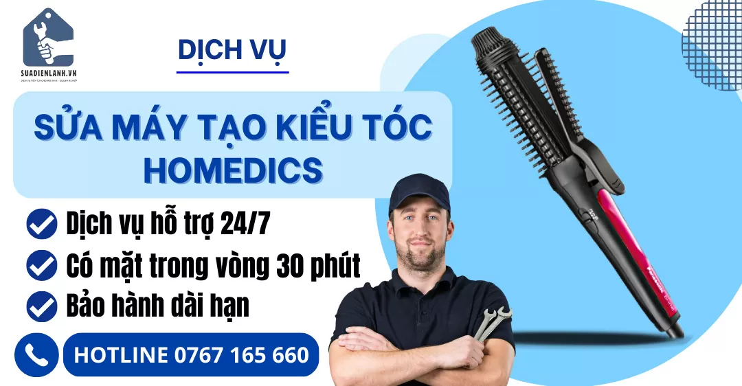 Sửa máy tạo kiểu tóc homedics suadienlanh.vn