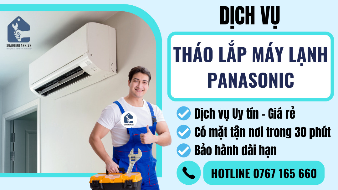 Tháo lắp máy lạnh Panasonic suadienlanh.vn