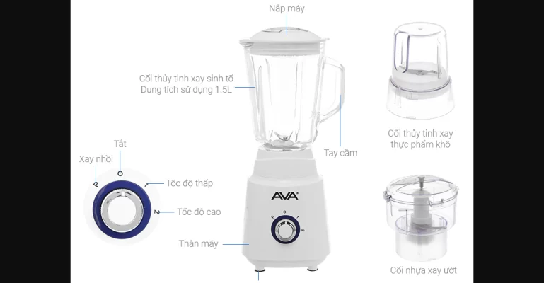 Nhận biết và phân biệt xay sinh tố Ava