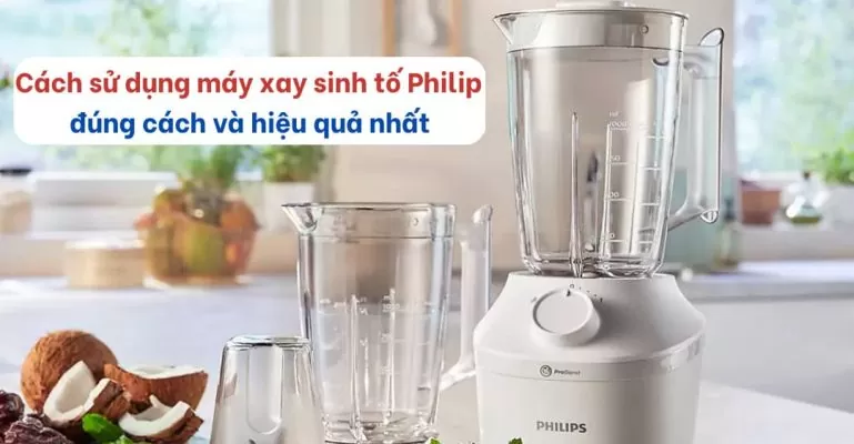 Cách sử dụng máy xay sinh tố Philip đúng cách