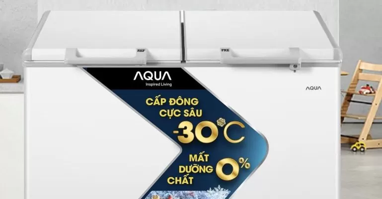 Không gian lắp đặt tủ đông Aqua