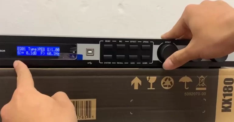 Hướng dẫn chỉnh vang số JBL KX180 với các thông số