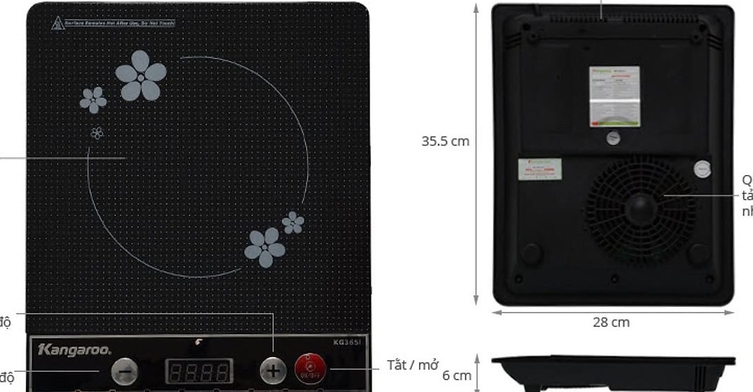 nguyên nhân bếp từ kangaroo bị lỗi e2