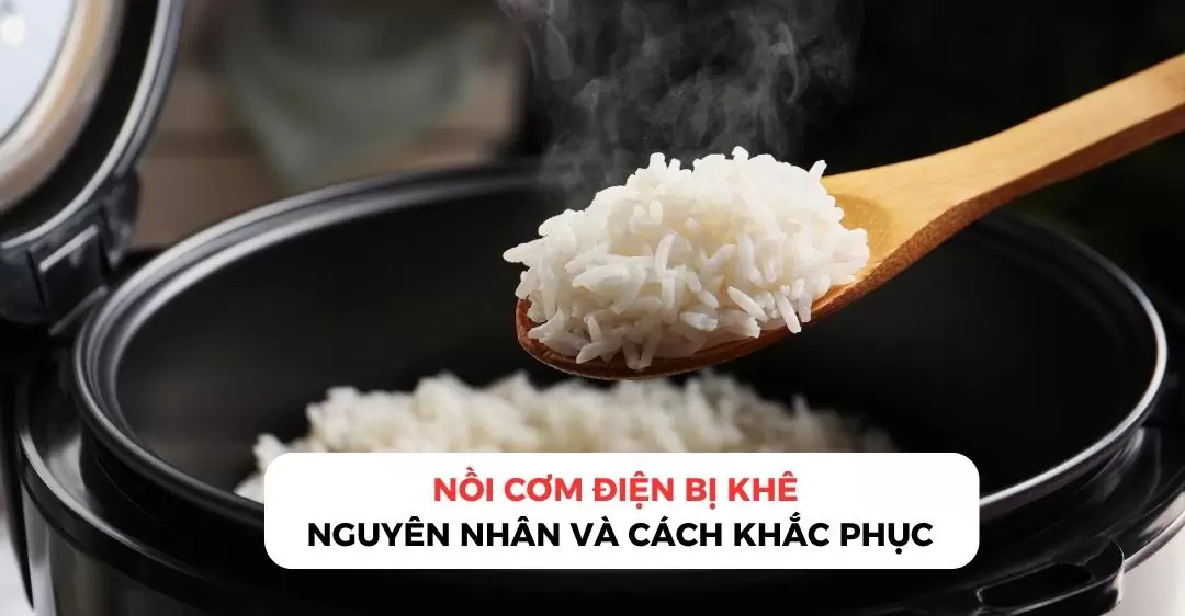 Nồi cơm điện bị khê