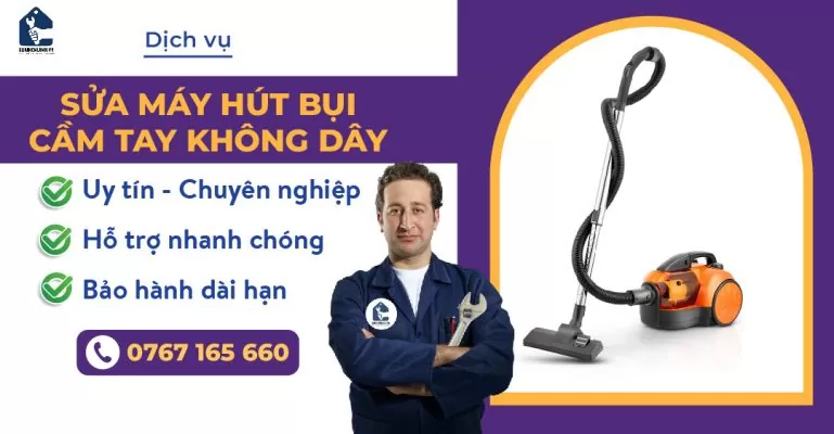 sửa máy hút bụi cầm tay không dây suadienlanh.vn