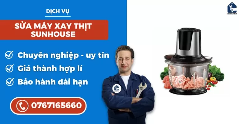 sửa máy xay thịt Sunhouse suadienlanh.vn