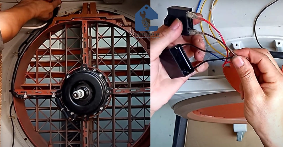 sửa chữa quạt hơi nước bị cháy an toàn