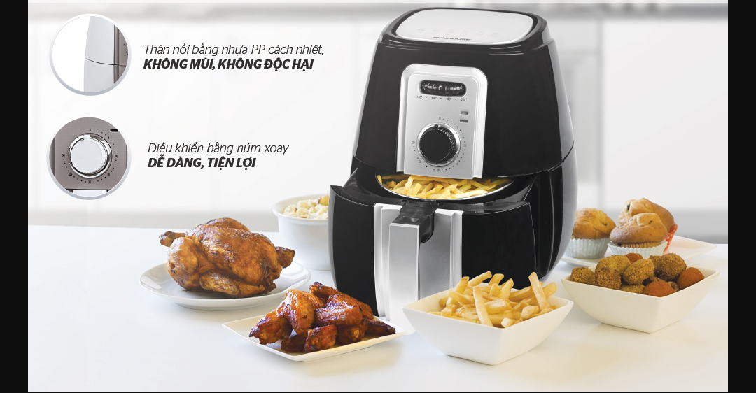 Cách sử dụng nồi chiên không dầu sunhouse khi mới mua 