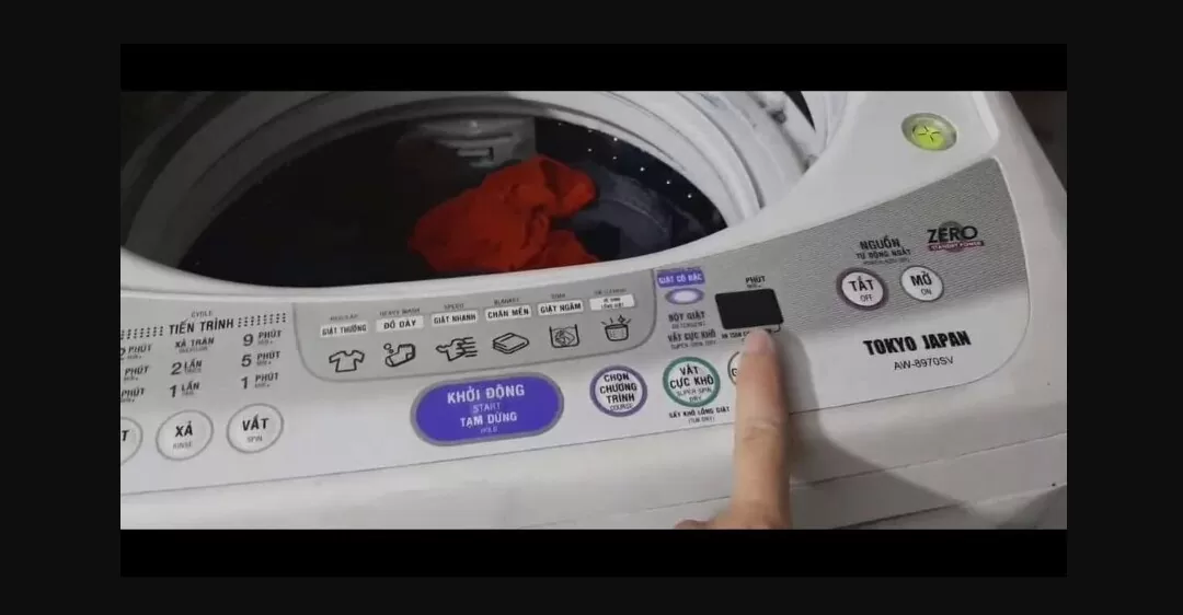 Nhận diện máy giặt Toshiba báo lỗi e1