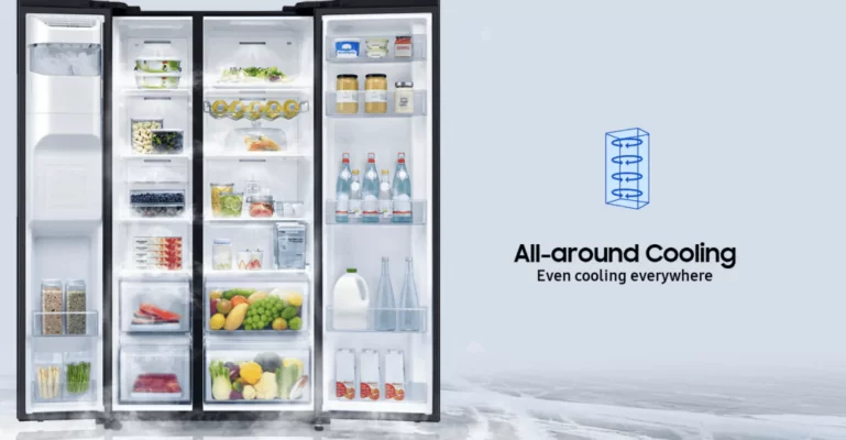 Cách điều chỉnh nhiệt độ ngăn mát tủ lạnh Samsung có bảng điều khiển