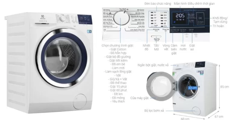 Hướng dẫn sử dụng máy giặt electrolux ewf1024bdwa