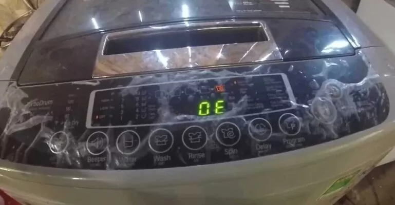 Thông tin về máy giặt LG bị lỗi OE