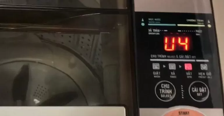 Máy giặt Aqua bị lỗi u4 là gì?