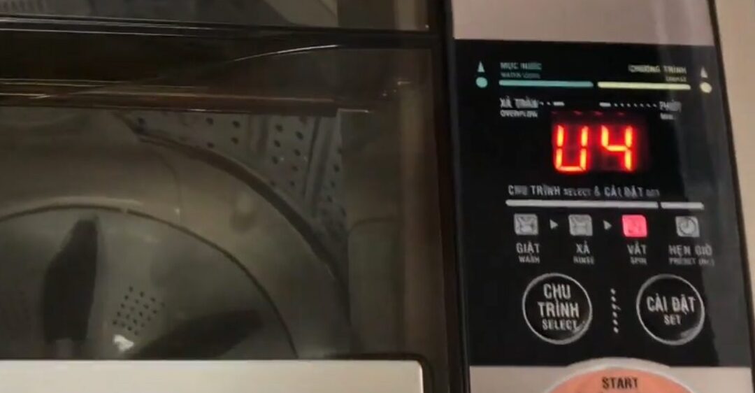 Máy giặt Aqua bị lỗi u4 là gì?
