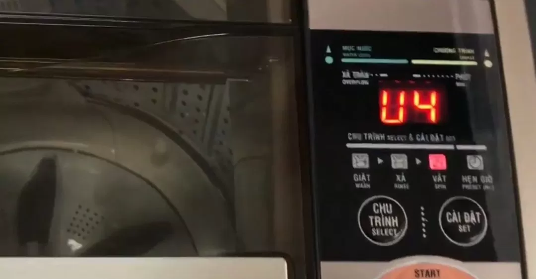 Máy giặt bị lỗi u4 là gì?