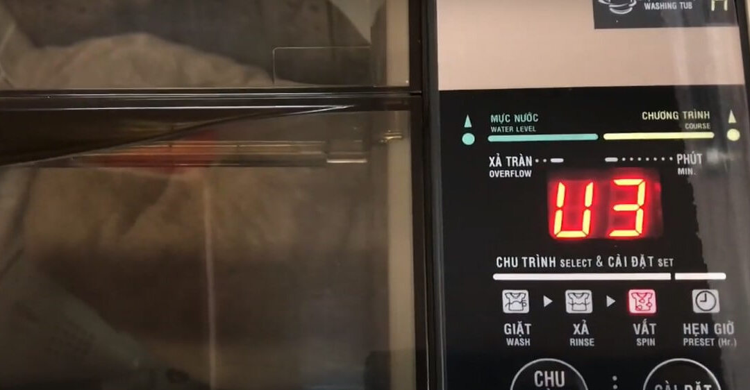  Máy giặt panasonic bị lỗi U3 là gì?