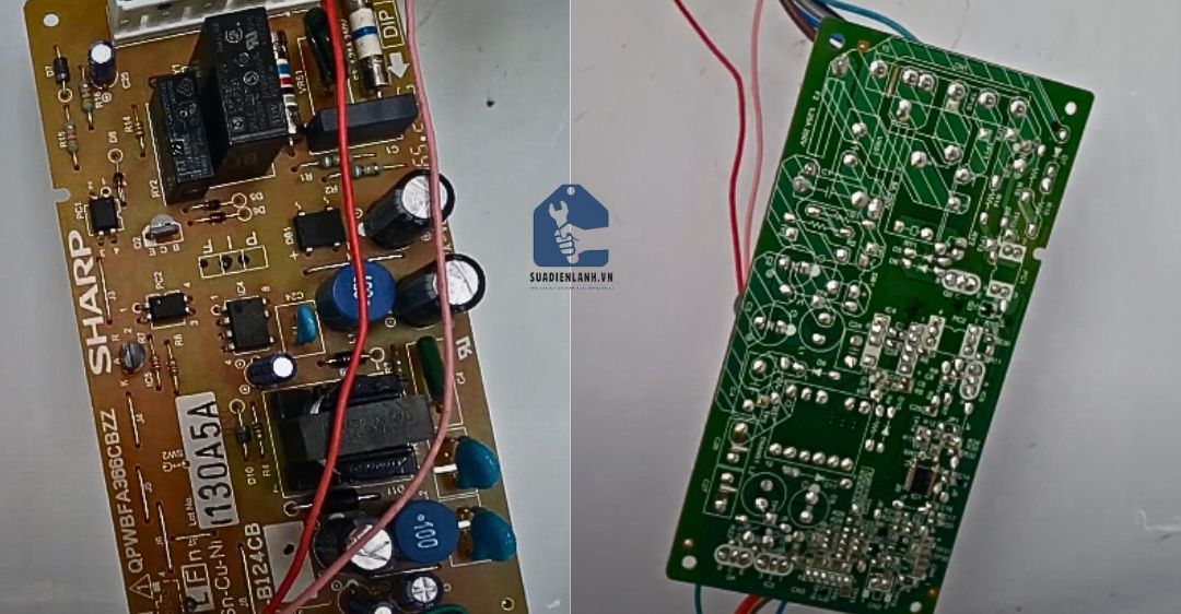 bên trong hộp điều khiển