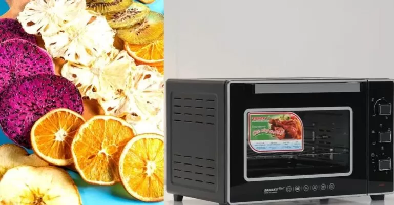 cách làm hoa quả sấy khô bằng lò vi sóng