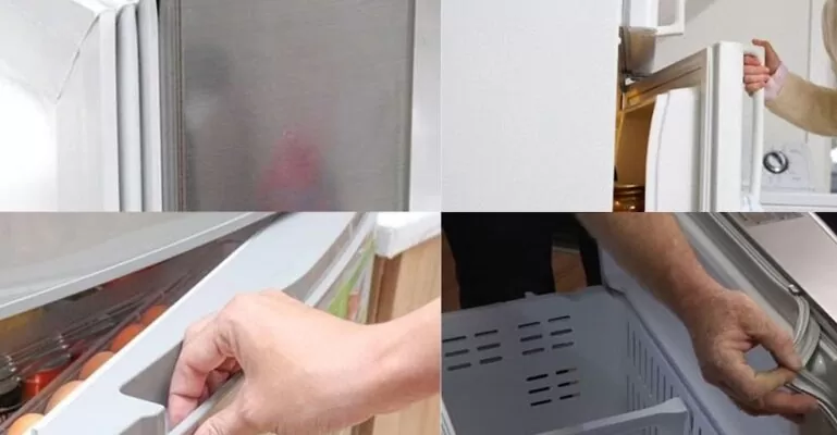 cửa tủ lạnh đóng không khít