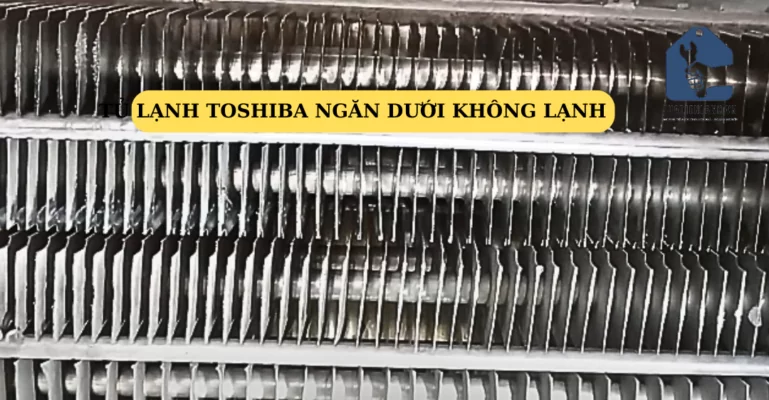 đường gió hồi tư lạnh toshiba ngăn dưới không lạnh