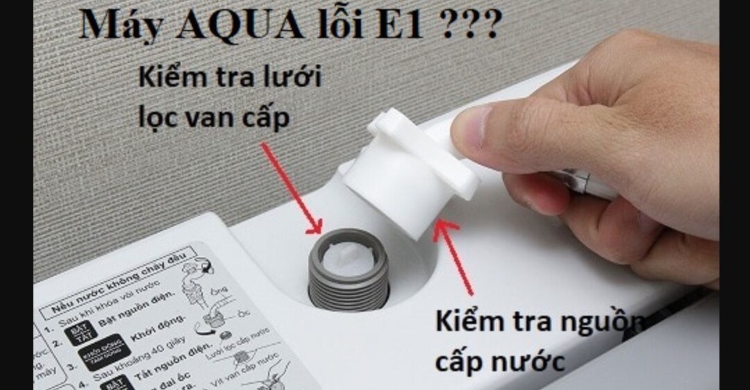  Máy giặt Aqua bị lỗi e1 là gì?