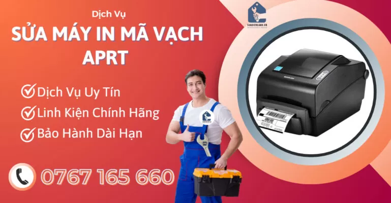 sửa máy in mã vạch aprt suadienlanh