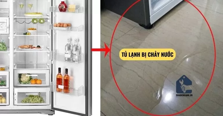 tủ lạnh không bị chảy nước