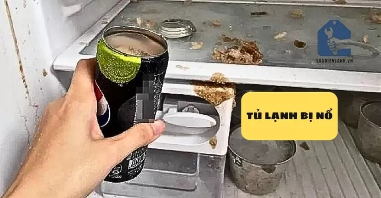 tủ lạnh bị nổ