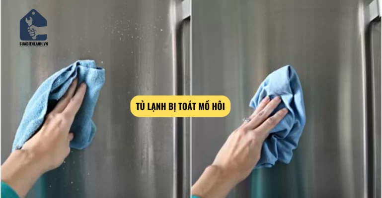 tủ lạnh bị toát mồ hôi