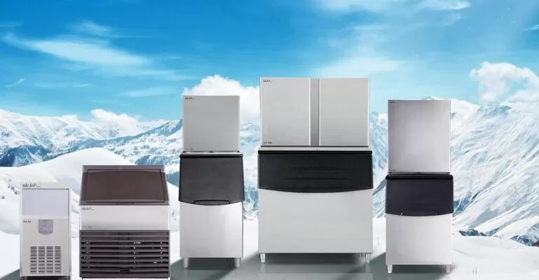 máy làm đá bị bám tuyết