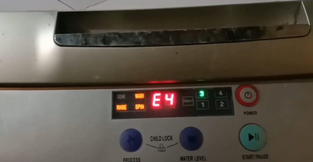 Nguyên nhân máy rửa bát bị lỗi E4