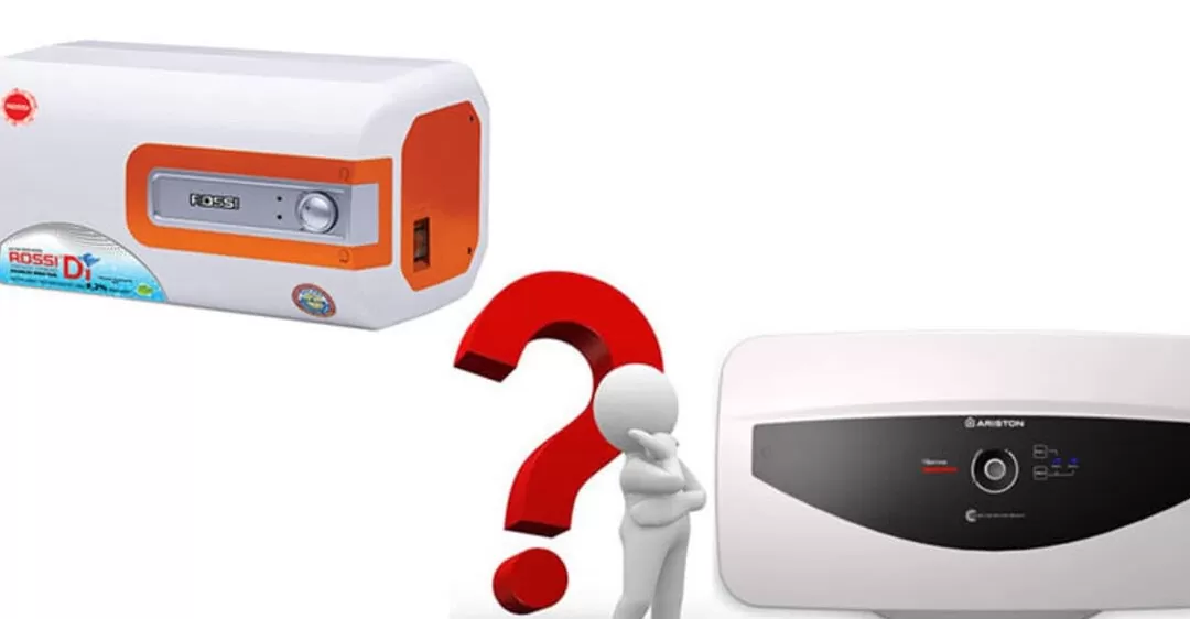 so sánh bình nóng lạnh ariston và rossi