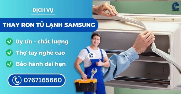 thay ron tủ lạnh Samsung suadienlanh.vn