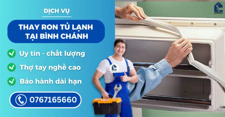 thay ron tủ lạnh tại Bình Chánh suadienlanh.vn