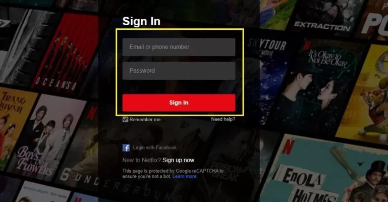 cách đăng nhập Netflix