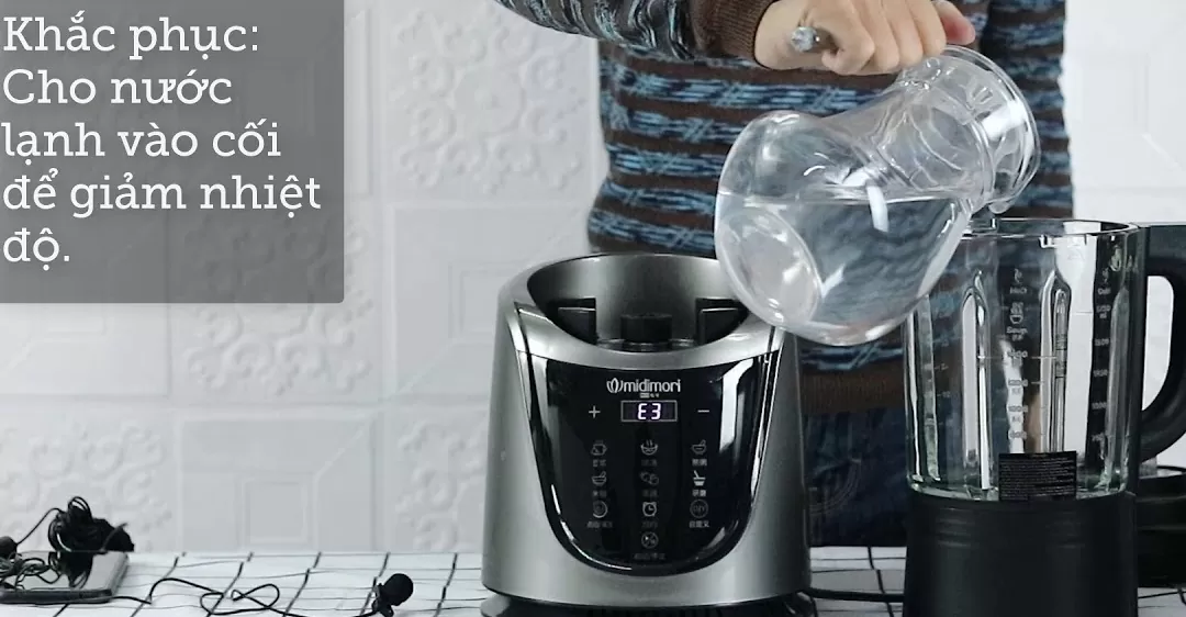 Cách khắc phục máy làm sữa hạt báo lỗi E3