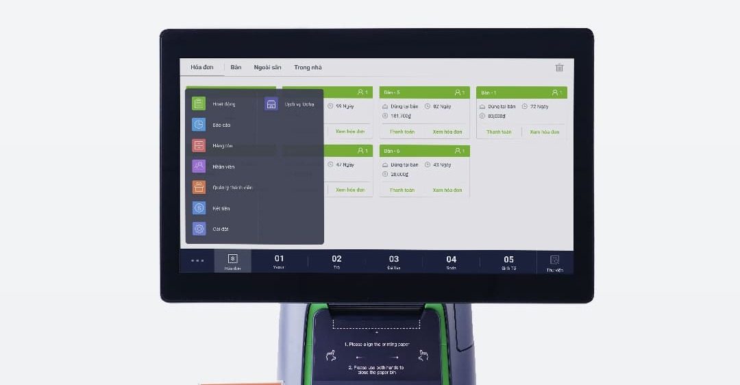 sửa chữa máy pos ocha