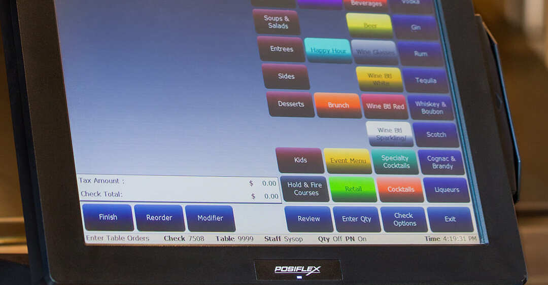 sửa chữa máy pos posiflex